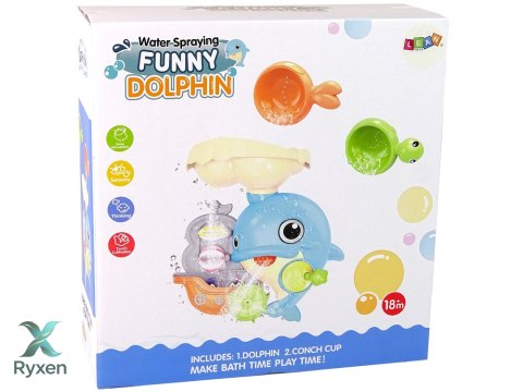Zabawka Do Kąpieli Delfin Wodospad Wanna Prysznic LEAN TOYS