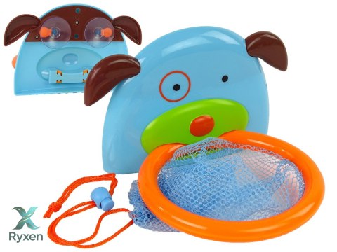 Zabawka Do Kąpieli Mini Koszykówka Kosz Piesek Gumowe Rybki LEAN TOYS