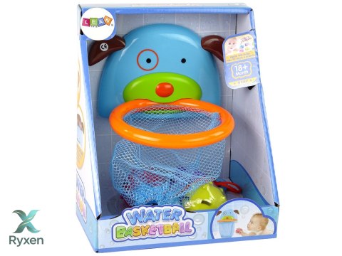 Zabawka Do Kąpieli Mini Koszykówka Kosz Piesek Gumowe Rybki LEAN TOYS