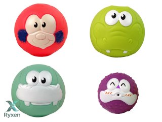 Zabawka Do Kąpieli Mini Koszykówka Żyrafa Gumowe Piłki LEAN TOYS