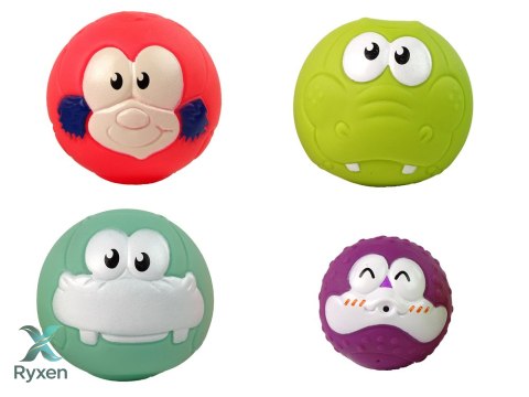 Zabawka Do Kąpieli Mini Koszykówka Żyrafa Gumowe Piłki LEAN TOYS