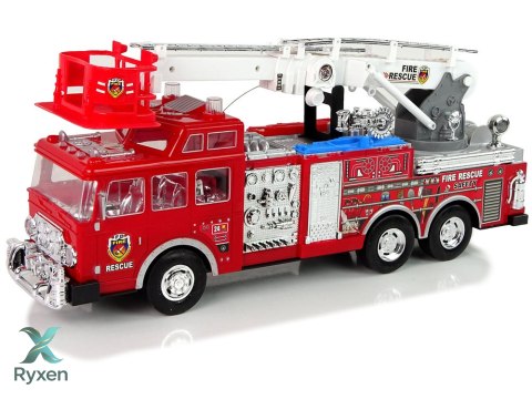 Zdalnie Sterowana Straż Pożarna Pedał Gazu Hamulec Pilot Dźwięk LEAN TOYS