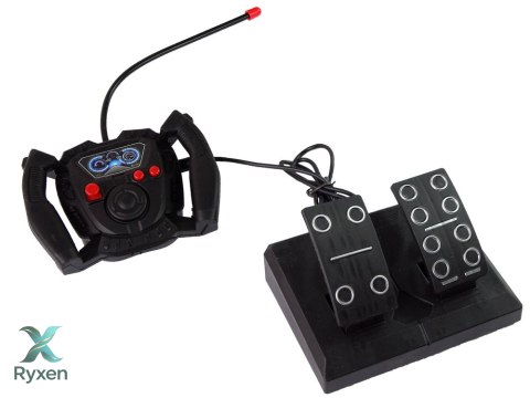 Zdalnie Sterowana Straż Pożarna Pedał Gazu Hamulec Pilot Dźwięk LEAN TOYS