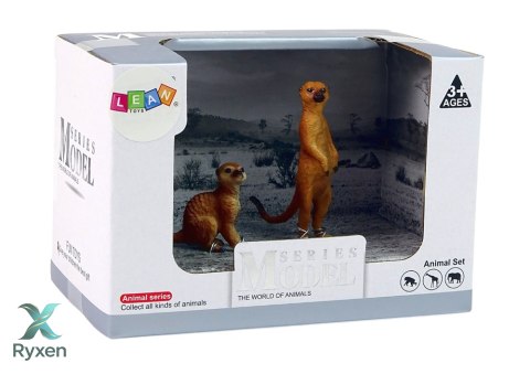 Zestaw 2 Figurek Surykatki Surykatka Zwierzęta Świata LEAN TOYS
