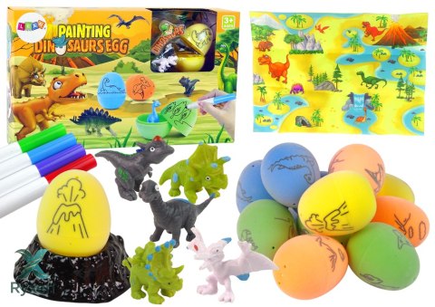 Zestaw DIY Malowanie Jaj Dinozaury LEAN TOYS