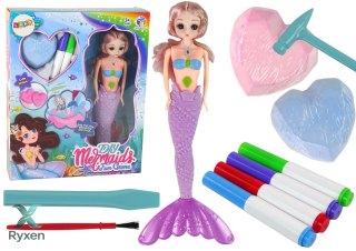Zestaw DIY Syrena Fioletowa Skarby Wykopaliska LEAN TOYS