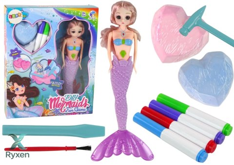 Zestaw DIY Syrena Fioletowa Skarby Wykopaliska LEAN TOYS
