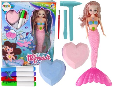 Zestaw DIY Syrena Różowa Skarby Wykopaliska LEAN TOYS