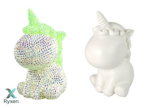 Zestaw Jednorożec DIY Diamenty Kryształki Zielony LEAN TOYS