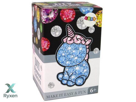 Zestaw Jednorożec DIY Diamenty Kryształki Zielony LEAN TOYS