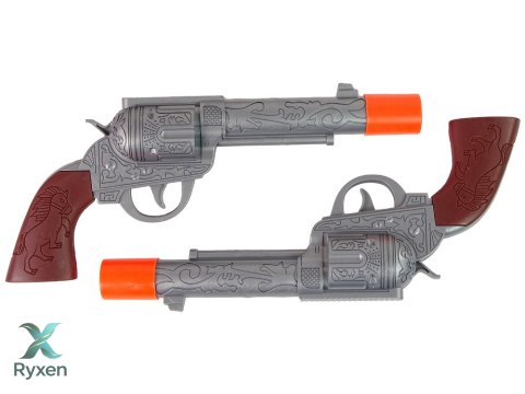 Zestaw Kowbojski Kowboj Dwa Rewolwery Ostrogi Akcesoria LEAN TOYS