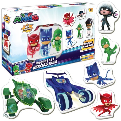 Zestaw Magnesów Pidżamersi Pjmasks ME 5031-32 LEAN TOYS
