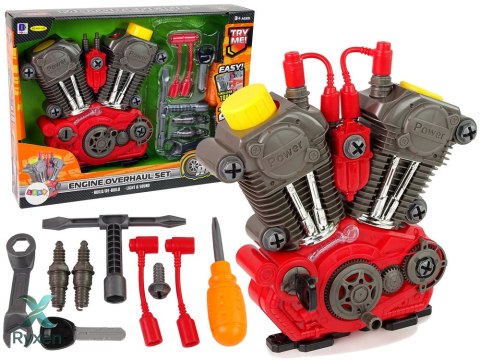 Zestaw Majsterkowicza Silnik Do Rozkręcania Światło Dźwięk LEAN TOYS