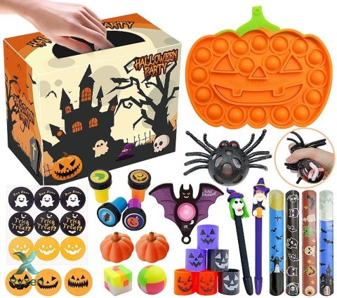 Zestaw Sensoryczny Antystresowe Zabawki Haloween Fidget Toys Pop It LEAN TOYS