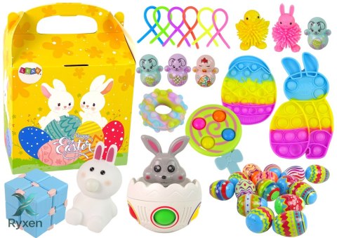 Zestaw Zabawek Wielkanoc Fidget Toys Pisanki Dekoracja LEAN TOYS