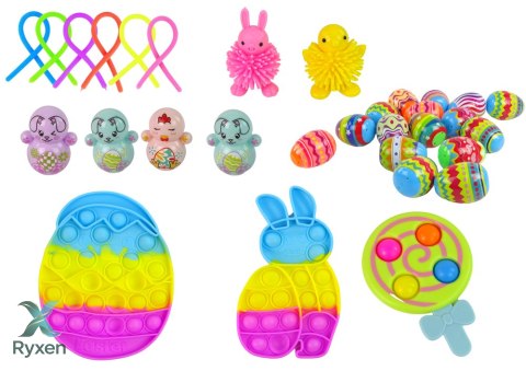 Zestaw Zabawek Wielkanoc Fidget Toys Pisanki Dekoracja LEAN TOYS