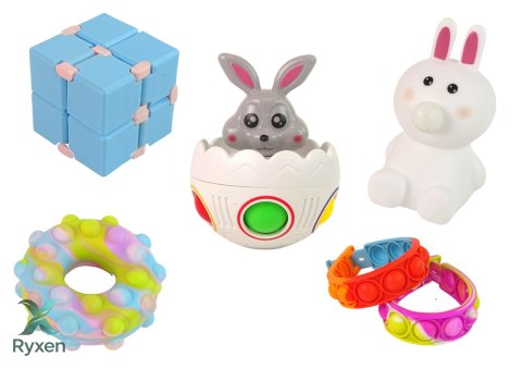Zestaw Zabawek Wielkanoc Fidget Toys Pisanki Dekoracja LEAN TOYS