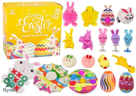 Zestaw Zabawek Wielkanocnych Fidget Toys Antystresowe 18 Elementów LEAN TOYS