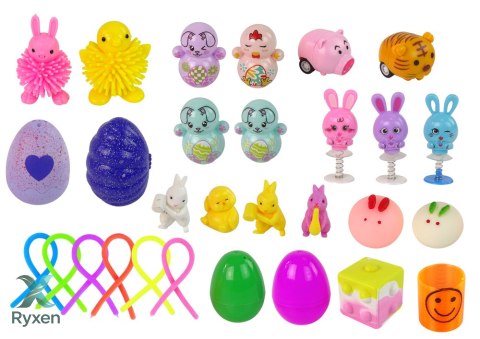 Zestaw Zabawek Wielkanocnych Fidget Toys Antystresowe 36 Elementów LEAN TOYS