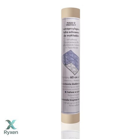 Folia ochronna do dywanów i wykładzin 60cm x 50mb GRUBA 50μm SAMOPRZYLEPNA Made2Protect
