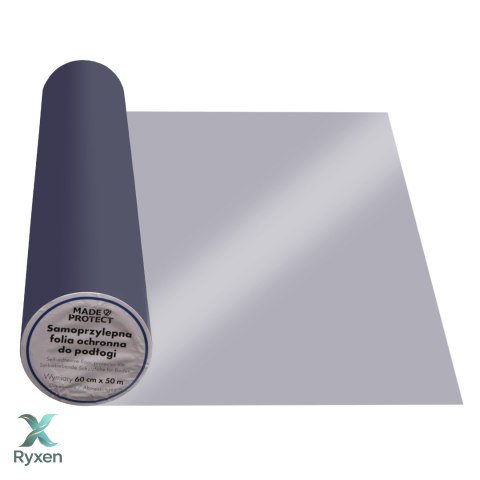 Folia ochronna do podłóg 60cm x 50mb GRUBA 50μm SAMOPRZYLEPNA Made2Protect