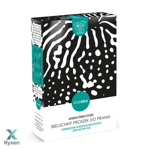 Proszek do prania BIAŁEGO grejfrutowo-miętowy kartonik 1kg KLAREKO Aroma Smak
