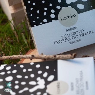 Proszek do prania KOLORÓW bezzapachowy kartonik 1,0kg KLAREKO Aroma Smak