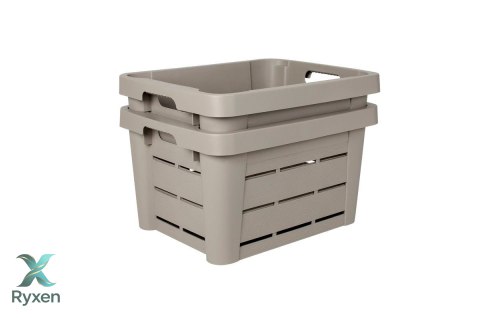 Skrzynia dekoracyjna 25L szary brąz - taupe EDA