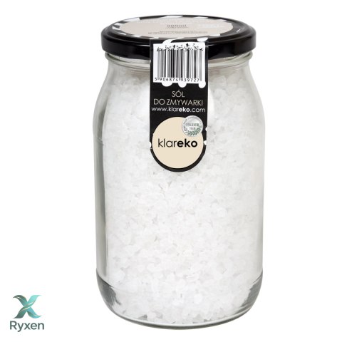 Sól bezzapachowa do zmywarki słoik 1kg KLAREKO ZeroWaste Aroma Smak
