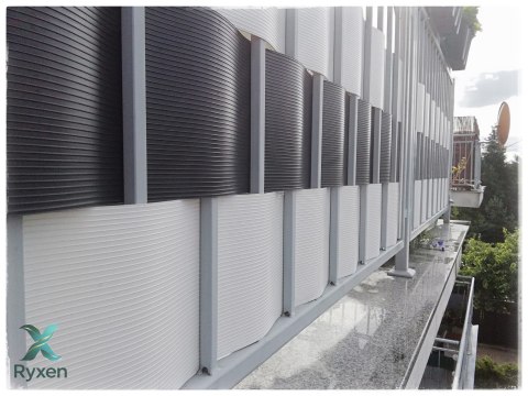 Taśma ogrodzeniowa 5,1mb TECHNORATTAN DUŻY 190mm SZARA Thermoplast