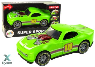Auto 1:14 Samochód Zielony Sportowy Dźwięk Światła Pojazd LEAN TOYS