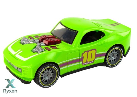 Auto 1:14 Samochód Zielony Sportowy Dźwięk Światła Pojazd LEAN TOYS