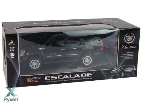 Auto Cadillac Escalade R/C Czarny Światła Dźwięk 1:16 LEAN TOYS
