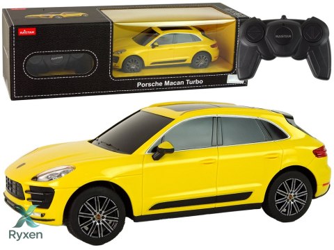 Auto R/C Porsche Macan Turbo 1:24 Rastar Żółty RASTAR