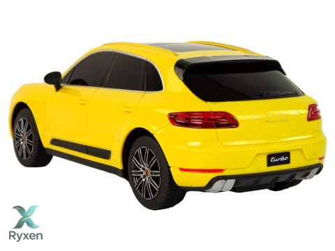 Auto R/C Porsche Macan Turbo 1:24 Rastar Żółty RASTAR