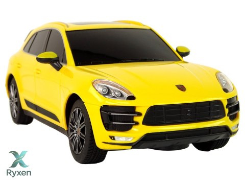 Auto R/C Porsche Macan Turbo 1:24 Rastar Żółty RASTAR
