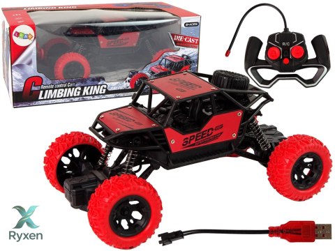 Auto Zdalnie Sterowane Terenowe R/C 1:18 Czerwone LEAN TOYS