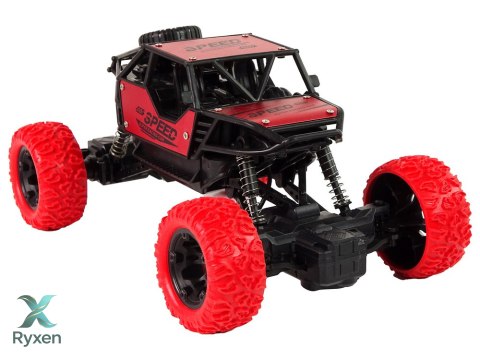 Auto Zdalnie Sterowane Terenowe R/C 1:18 Czerwone LEAN TOYS