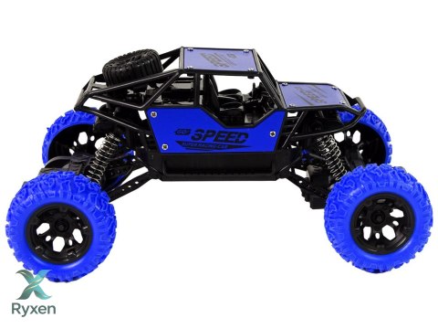 Auto Zdalnie Sterowane Terenowe R/C 1:18 Niebieskie LEAN TOYS
