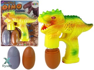 Bańki Mydlane Dinozaur Płyn Do Baniek Jajko Żółte LEAN TOYS
