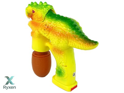 Bańki Mydlane Dinozaur Płyn Do Baniek Jajko Żółte LEAN TOYS