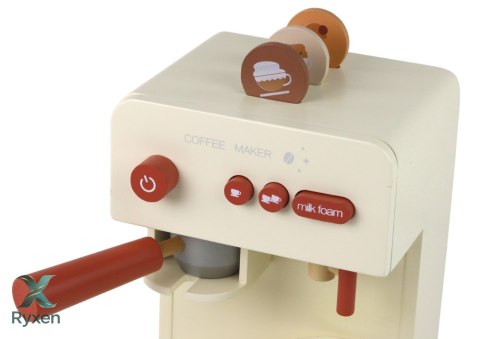 Drewniany Ekspres Do Kawy Zabawka Filiżanka LEAN TOYS