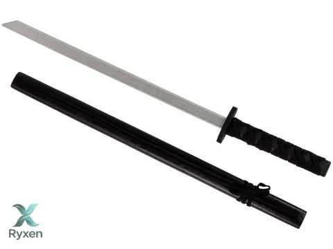 Drewniany Miecz Czarny Rekwizyt Dla Rycerza 73 cm LEAN TOYS