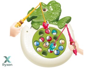 Gra Łowienie Rybek Wędki Dźwięki Dinozaur LEAN TOYS