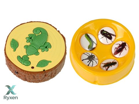 Kameleon Zdalnie Sterowany Zielony Światła 28 cm LEAN TOYS