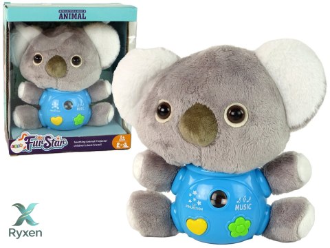 Koala Projektor Dźwięki Zabawka Interaktywna Szara LEAN TOYS