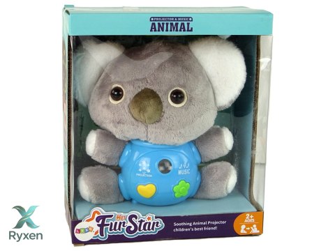 Koala Projektor Dźwięki Zabawka Interaktywna Szara LEAN TOYS