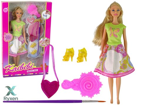 Lalka Długie Włosy Malowanie Sukienki LEAN TOYS