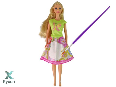 Lalka Długie Włosy Malowanie Sukienki LEAN TOYS
