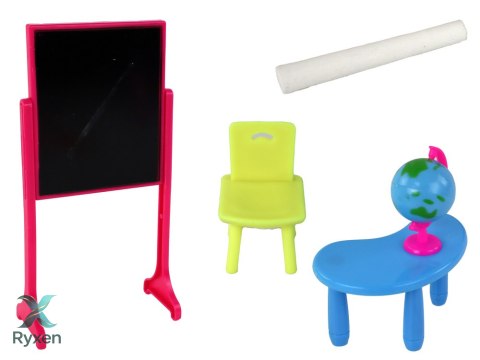 Lalka Nauczycielka Z Uczennicą Szkoła Akcesoria LEAN TOYS
